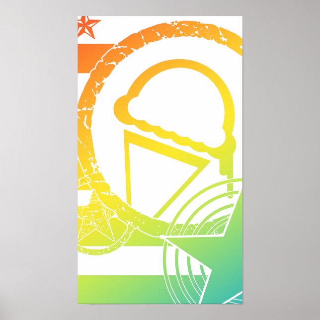 punk ice cream dripz poster (Front)