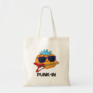Punk-in Funny Punk Rock Pumpkin Pun Tote Bag