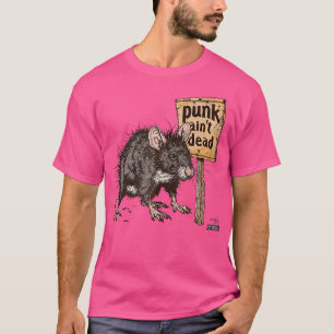Punk Is Not Dead Punx Hardcore Punk Style Art Rat T-Shirt