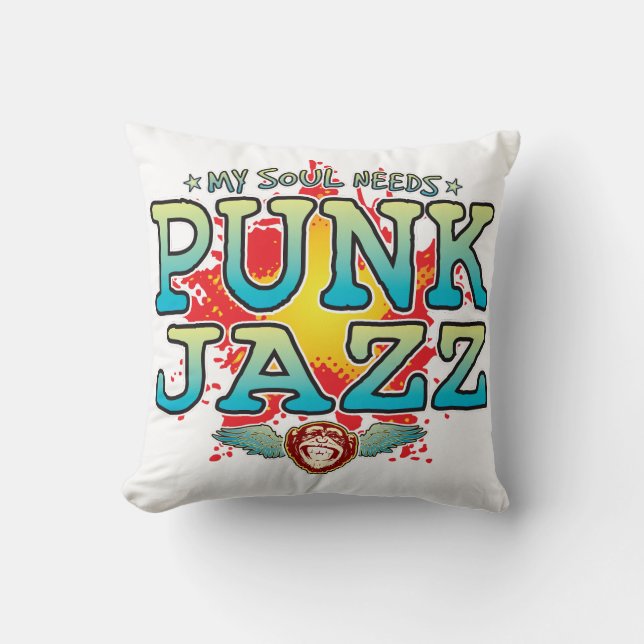 Punk Jazz Soul Cushion (Front)