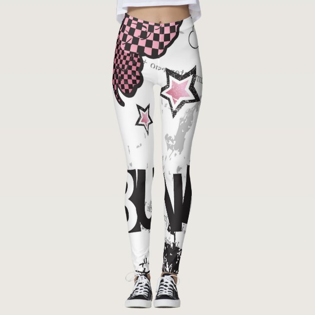 Punk Modern Design Leggins Leggings (Front)
