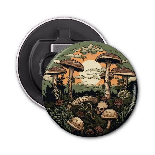 Punk Mushroom Forest Bottle Opener (Front)