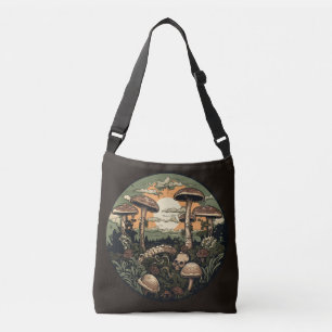 Punk Mushroom Forest Crossbody Bag