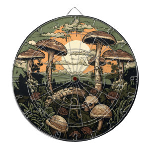 Punk Mushroom Forest Dartboard