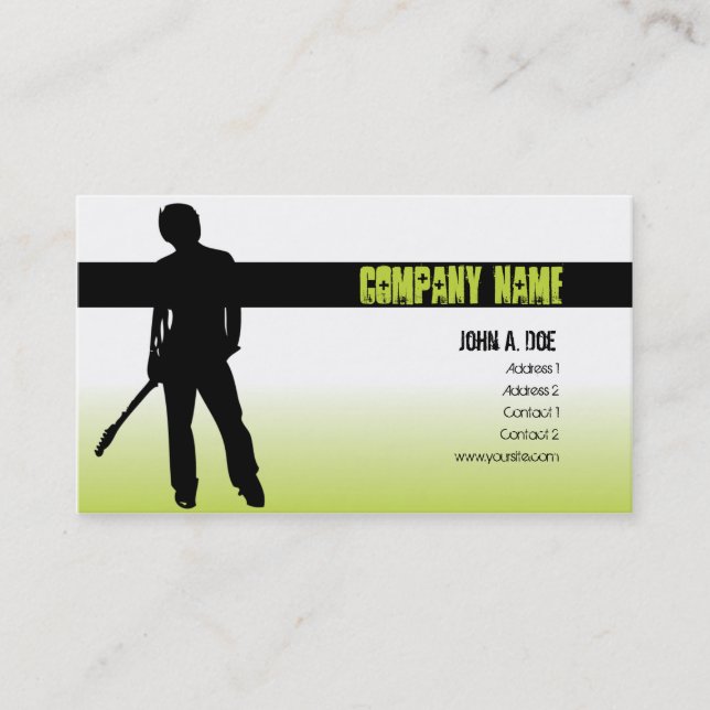 Punk Music Business Card (Front)
