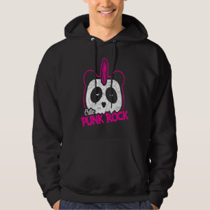 Punk Music Panda Punker Rock Concert Hoodie