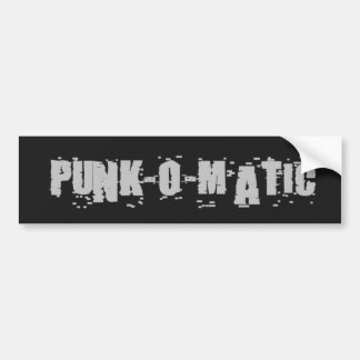 Punk-o-Matic 1 Logo Bumper Sticker
