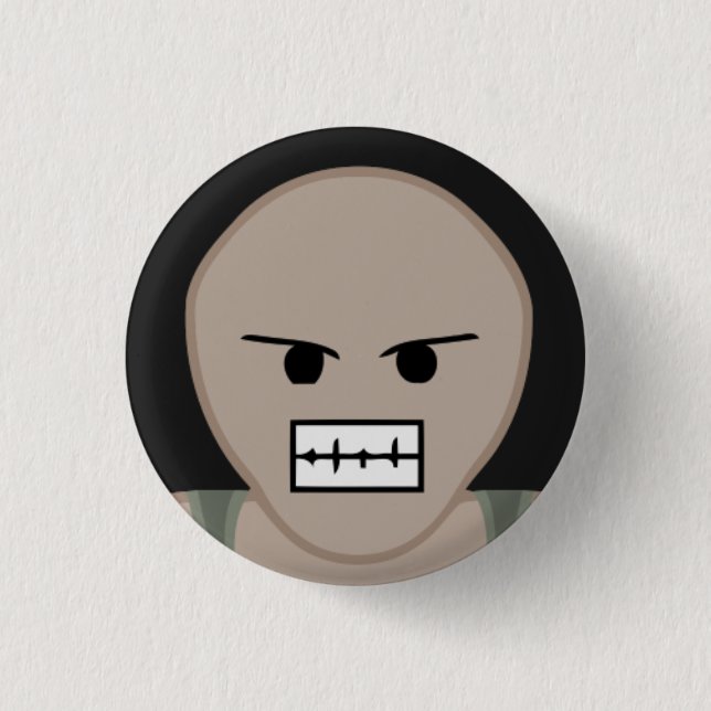 Punk-o-Matic Drummer Button Pin (Front)
