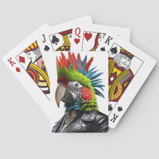 Punk Parrot Playing Cards