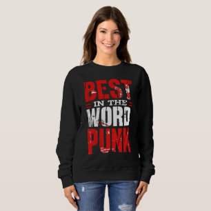 Punk Perfection: Reigning Supreme Design Black Sweatshirt