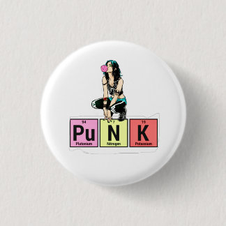 Punk Periodic Table 3 Cm Round Badge