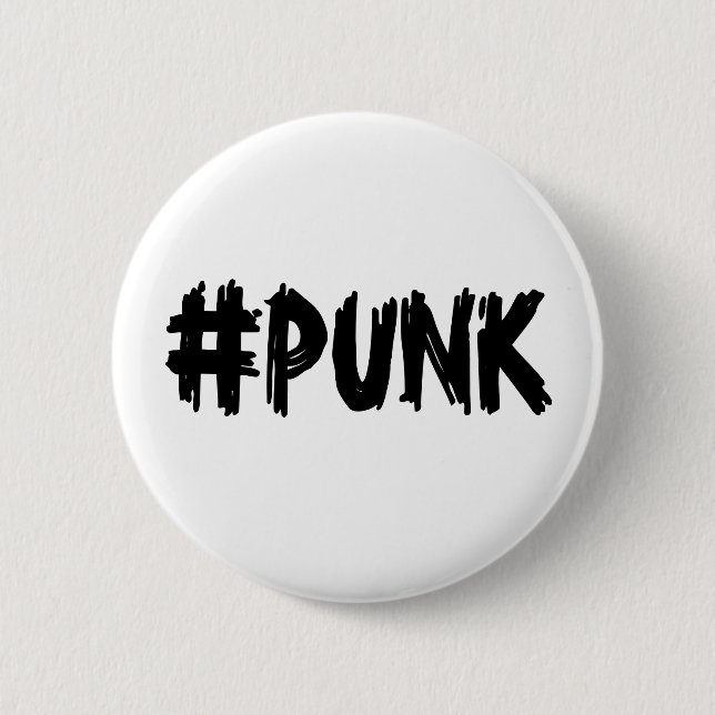 #PUNK Pin (B&W) (Front)