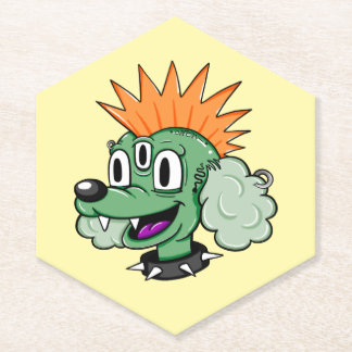 Punk Poodle Paper Coaster