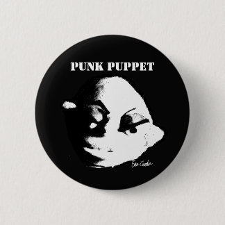Punk Puppet (Erica Crooks design) 6 Cm Round Badge