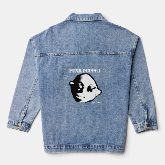 Punk Puppet (Erica Crooks design) Denim Jacket (Back)