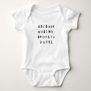 Punk Rock ABC's Baby Bodysuit
