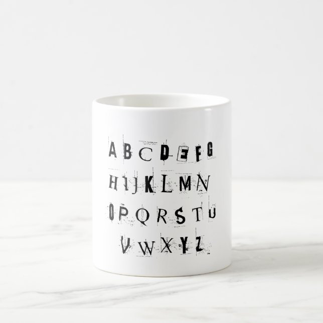 Punk Rock ABC's Coffee Mug (Center)