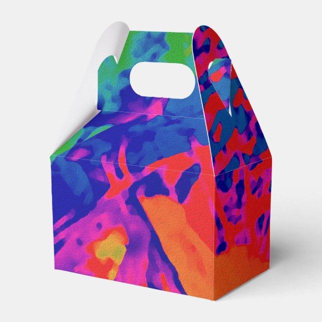 Punk Rock Abstract design Favour Box (Front Side)