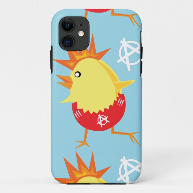 punk rock anarchy easter chick Case-Mate iPhone case (Back)