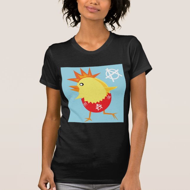 punk rock anarchy easter chick T-Shirt (Front)
