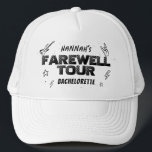 Punk Rock Bachelorette Weekend bridal Trucker Hat<br><div class="desc">Turn up the volume for the ultimate send-off! This edgy punk rock collection has everything you need for the bride’s “Farewell Tour” weekend—grunge-style invitations,  wild party games,  bold signage,  and extras that scream rock ‘n’ roll. Perfect for leather jackets,  fishnets,  and one last mosh before the ring. #zazzlemade</div>