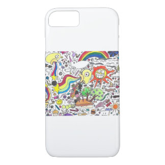 Punk Rock Doodle #5 Happy Sunshine iPhone 8/7 Case