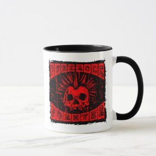 punk rock forever mug