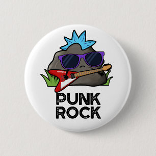Punk Rock Funny Music Pun  6 Cm Round Badge