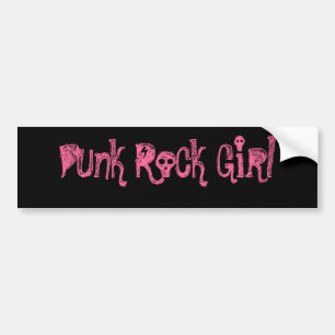 Punk Rock Girl Bumper Sticker