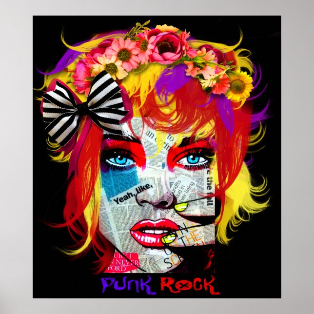 Punk Rock Girl Poster (Front)
