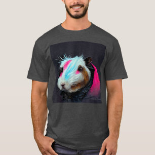 Punk Rock Guinea Pig In A Leather Jacket 87 T-Shirt