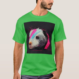 Punk Rock Guinea Pig In A Leather Jacket  T-Shirt