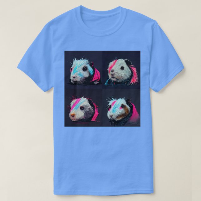 Punk Rock Guinea Pigs In Leather Jackets  (Design Front)