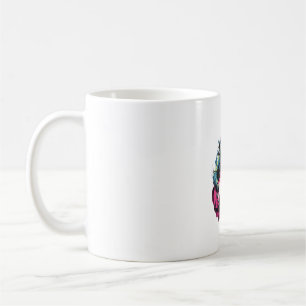 Punk Rock Guitar Calico Cat Guitarist Coffee Mug