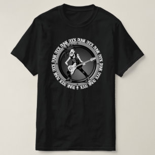 Punk Rock Guitar Player Art Cool Musician Classic  T-Shirt