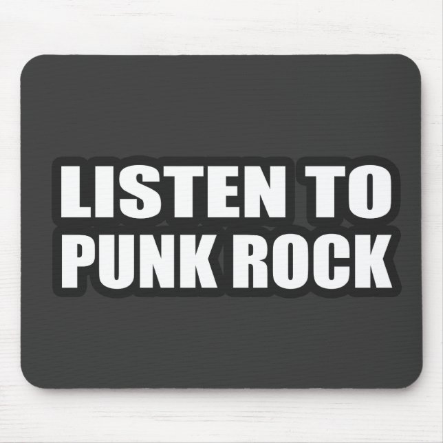 PUNK ROCK guy girl punker punk rocker punks music Mouse Mat (Front)