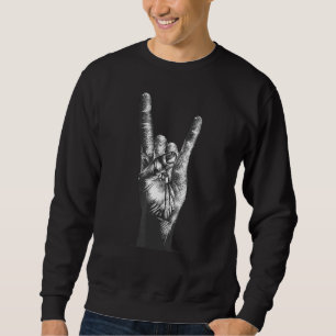 Punk Rock Hand Pagan Satanic Atheist Anti Church P Sweatshirt