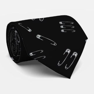 Punk Rock Heavy Metal Safety Pins Tie
