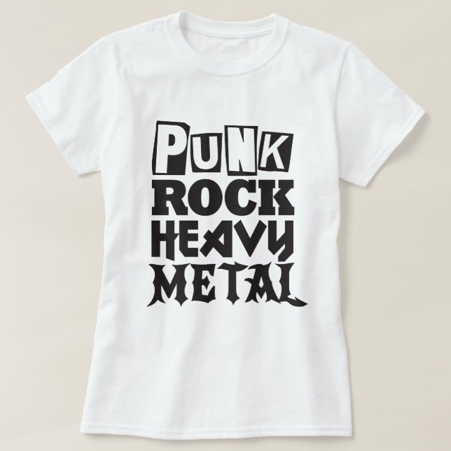 Punk Rock Heavy Metal Tee (Design Front)