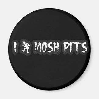Punk Rock Mosh pit guys girls punk music slam pit Magnet