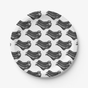 Punk rock party paper plate