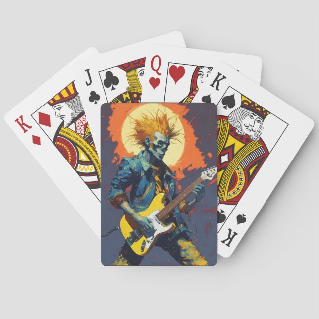 Punk rock playing cards (Back)