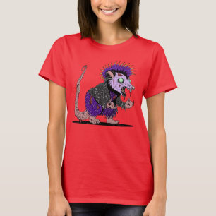Punk Rock Possum Zombie T-Shirt