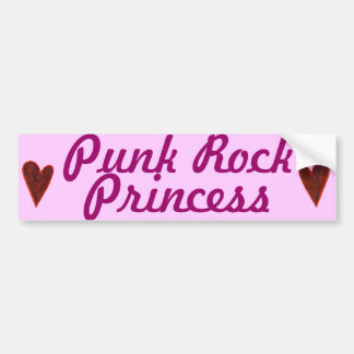 "Punk Rock Princess" Bumper Sticker