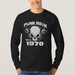 Punk Rock Since 1970 - 54th Birthday Skull Rock Ha T-Shirt