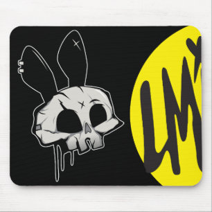 Punk Rock Skull Vector Graphic Desk Mat Mouse Mat