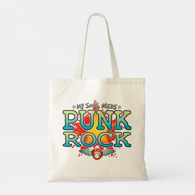 Punk Rock Soul Tote Bag (Back)