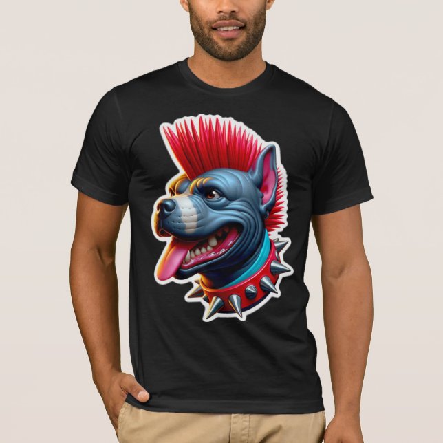 PUNK ROCK STAFFY-RED T-Shirt (Front)