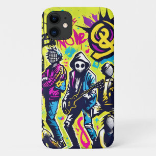 Punk Rock Street Art Band Graffiti iPhone 11 Case