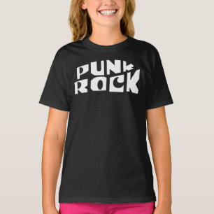 Punk Rock Typography Banner T-Shirt